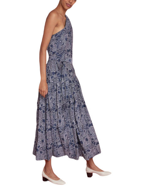 ROBERTA ROLLER RABBIT Women's Indigo Dihn Diti Long Dress $245 NEW