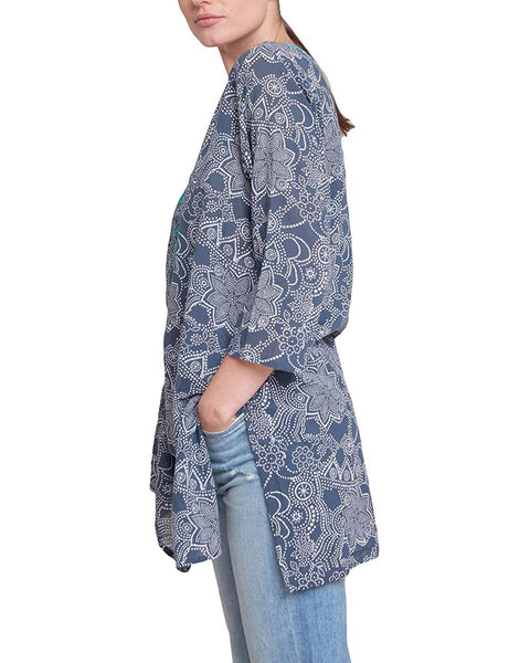 ROBERTA ROLLER RABBIT Women's Indigo Dihn Meena Kurta $135 NEW