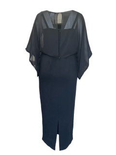 Marina Rinaldi Women's Black Diletto Zipper Closure Shift Dress Size 12W/21 NWT