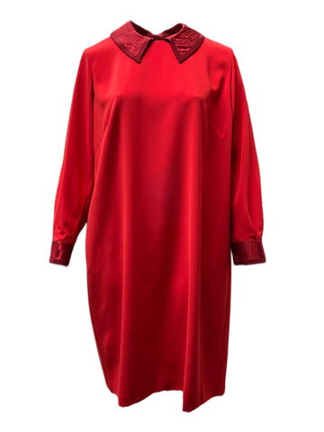 Marina Rinaldi Women's Red Dioniso Shift Dress NWT