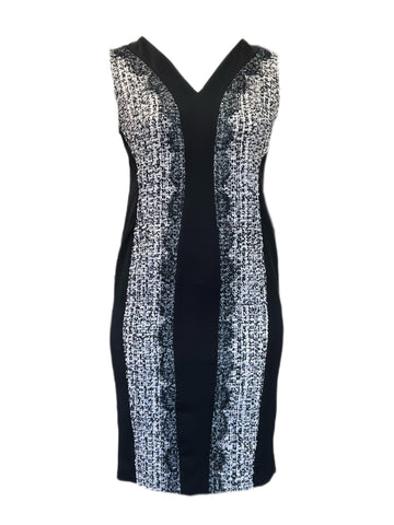 Marina Rinaldi Women's Nero Diploma Sheath Dress NWT