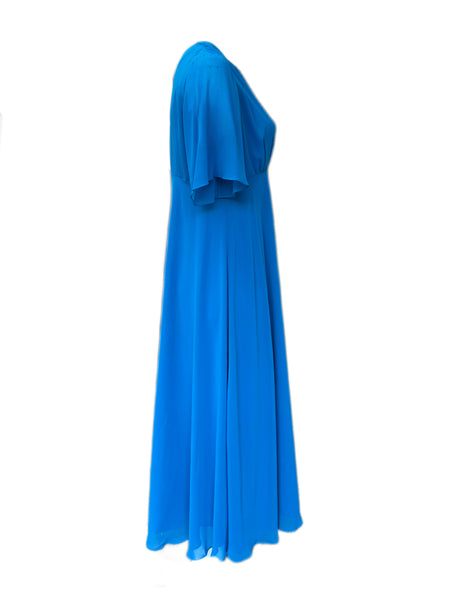 Marina Rinaldi Women's Blue Diploma Maxi Dress NWT