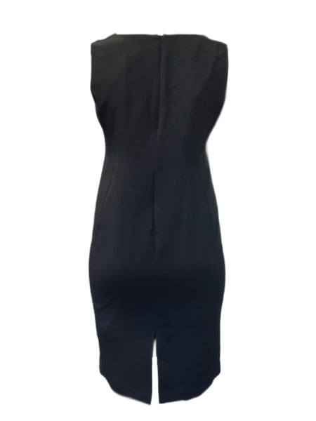 Marina Rinaldi Women's Nero Diploma Sheath Dress NWT