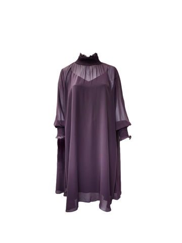 Marina Rinaldi Women's Purple Diretto Pullover Shift Dress Size 20W/29 NWT