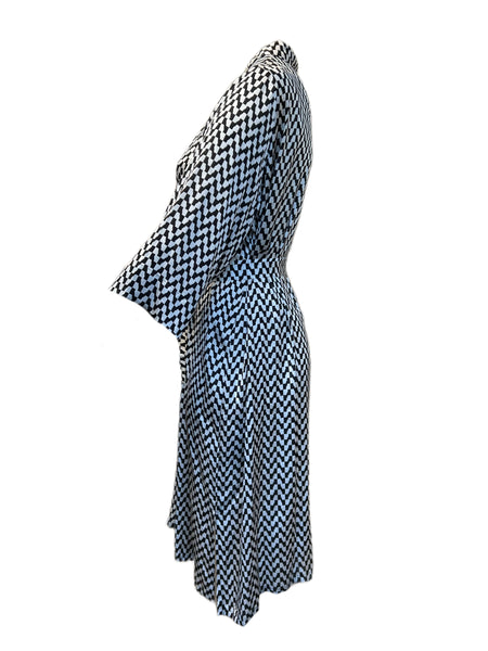 Marina Rinaldi Women's Black Disegno Printed Shirt Dress NWT