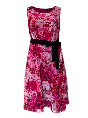 Marina Rinaldi Women's Porpora Dispari Sleeveless Printed Maxi Dress NWT