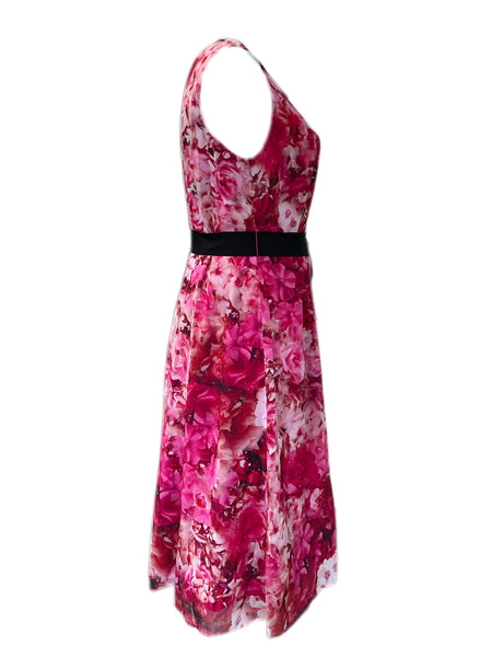 Marina Rinaldi Women's Porpora Dispari Sleeveless Printed Maxi Dress NWT