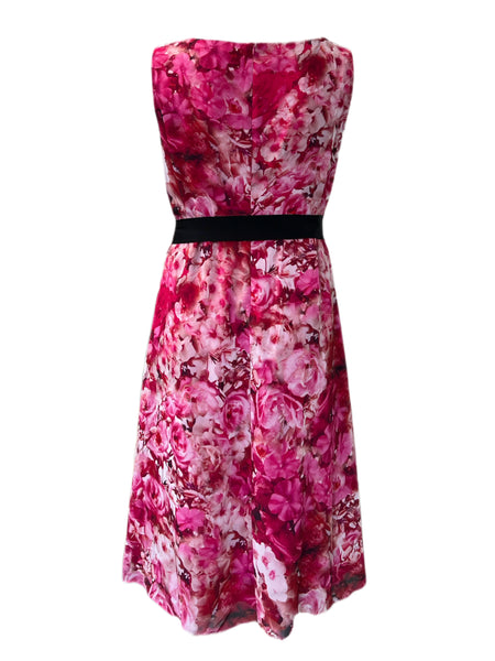 Marina Rinaldi Women's Porpora Dispari Sleeveless Printed Maxi Dress NWT