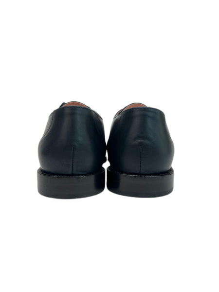 Max Mara Women's Nero Div03 Leather Lace Up Oxfords NWB