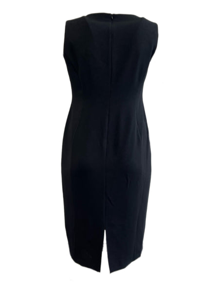Marina Rinaldi Women's Black Divinita Sleeveless Sheath Dress NWT