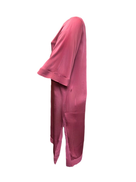 Marina Rinaldi Women's Pink Divinita Satin Dress NWT