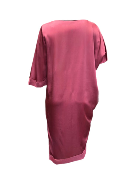 Marina Rinaldi Women's Pink Divinita Satin Dress NWT