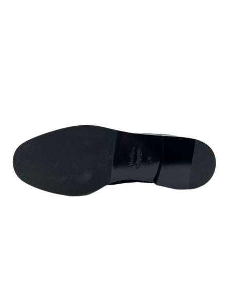 Max Mara Women's Nero Div03 Leather Lace Up Oxfords NWB