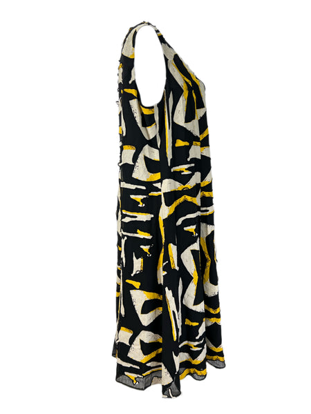 Marina Rinaldi Women's Nero Docile Sleeveless A Line Dress NWT