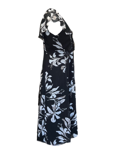 Marina Rinaldi Women's Nero Doge Sleeveless Printed Maxi Dress Size 14W/23 NWT