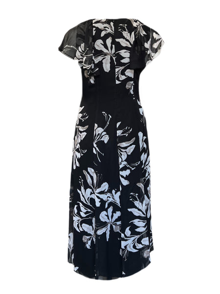 Marina Rinaldi Women's Nero Doge Sleeveless Printed Maxi Dress Size 14W/23 NWT