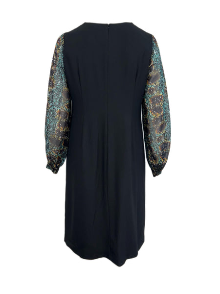 Marina Rinaldi Women's Nero Dolce Long Sleeve Shift Dress NWT