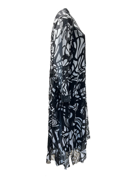 Marina Rinaldi Women's Nero Dolina Embellished Maxi Dress NWT