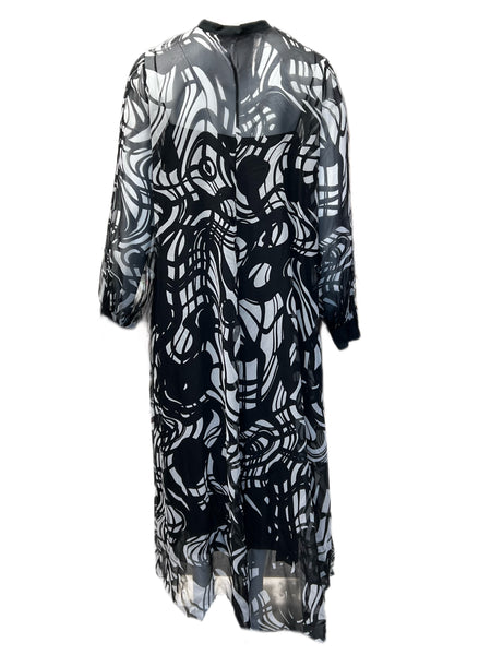 Marina Rinaldi Women's Nero Dolina Embellished Maxi Dress NWT