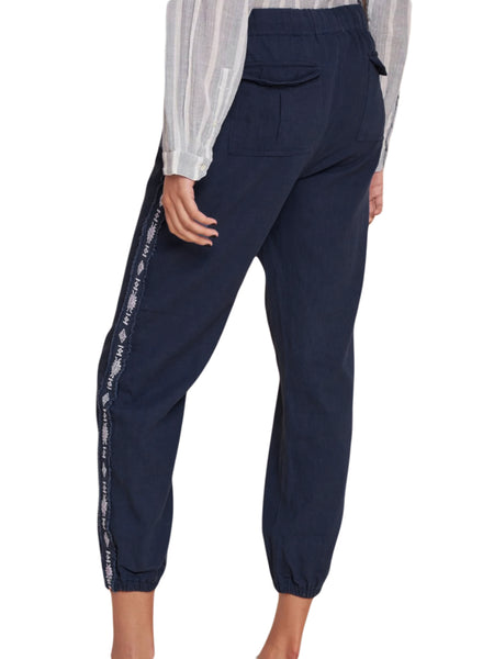 ROBERTA ROLLER RABBIT Women's Indigo Dolkar Utility Pant $165 NEW