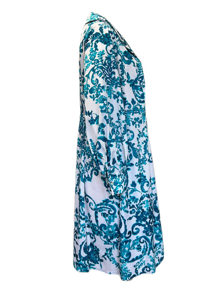 Marina Rinaldi Women's Green Domanda Printed A Line Dress Size 22W/31 NWT