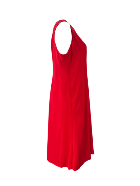 Marina Rinaldi Women's Red Dondolo Sleeveless A Line Dress NWT