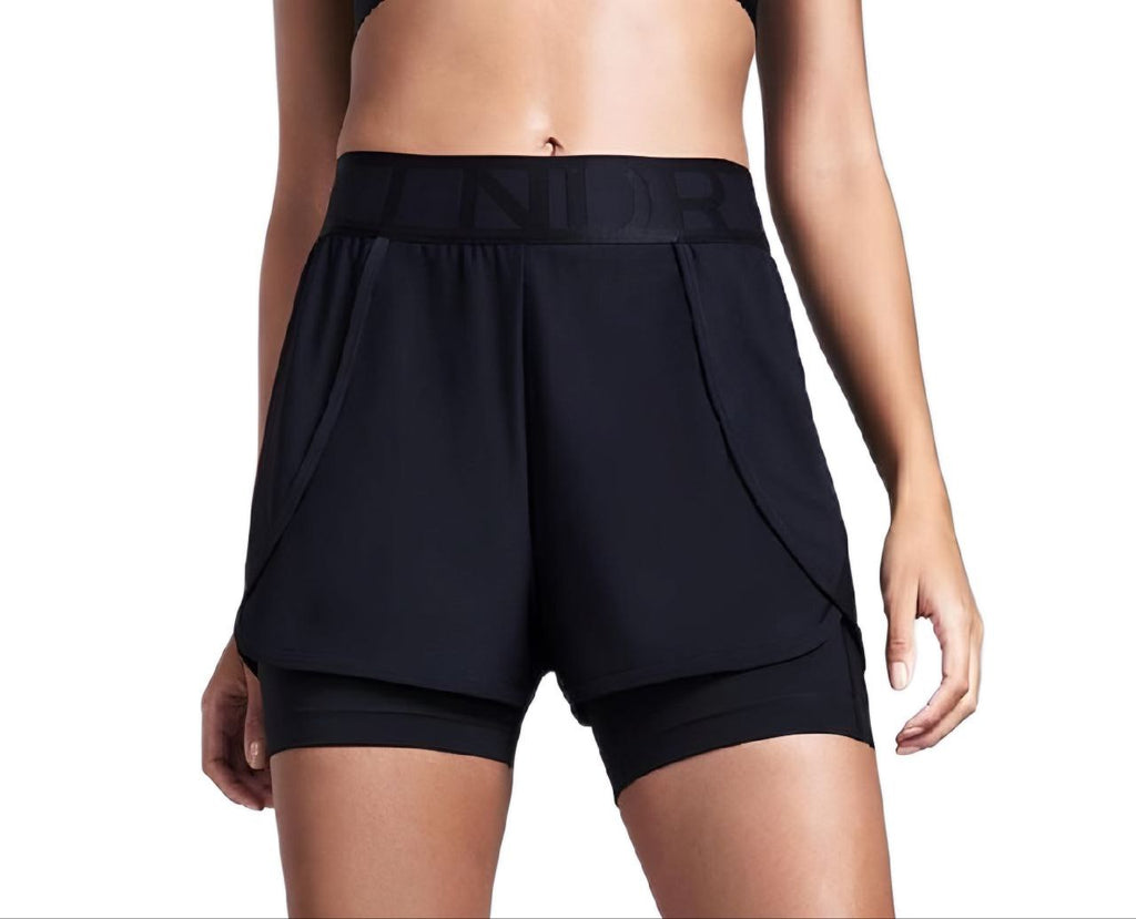 LNDR Women's Black Dooble Mid Rise Loose Fit Short #AS939 NWT