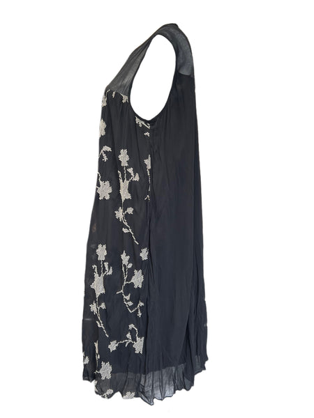 Marina Rinaldi Women's Black Doppio Pullover Shift Dress NWT