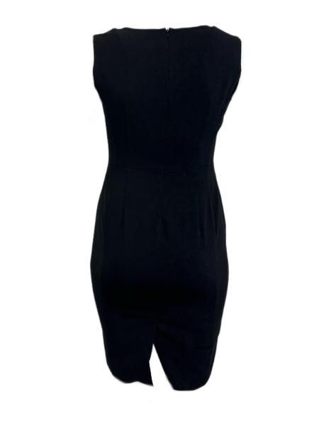 Marina Rinaldi Women's Black Dora Sleeveless Sheath Dress Size 8W/17