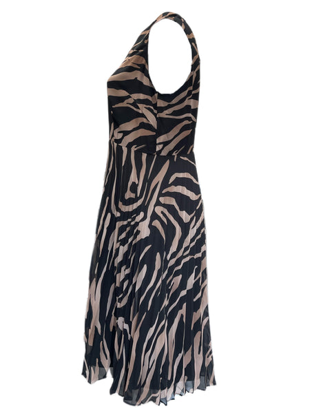 Marina Rinaldi Women's Nero Doratura Sleeveless A Line Dress NWT