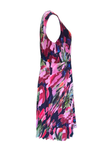 Marina Rinaldi Women's Pink Doratura Zipper Closure Shift Dress NWT