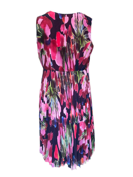 Marina Rinaldi Women's Pink Doratura Zipper Closure Shift Dress NWT