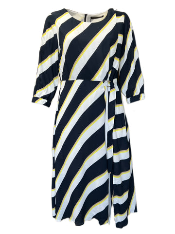 Marina Rinaldi Women's Nero Dorothy Printed A Line Dress NWT