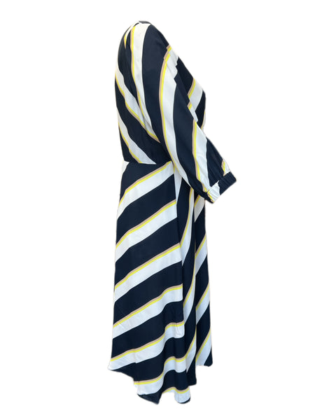 Marina Rinaldi Women's Nero Dorothy Printed A Line Dress NWT