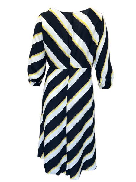 Marina Rinaldi Women's Nero Dorothy Printed A Line Dress NWT