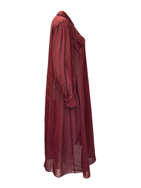 Marina Rinaldi Women's Burgundy Dorso Maxi Dress NWT