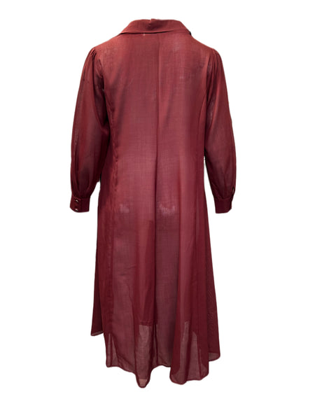 Marina Rinaldi Women's Burgundy Dorso Maxi Dress NWT