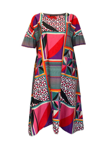 Marina Rinaldi Women's Multicolor Dosso Shift Dress NWT