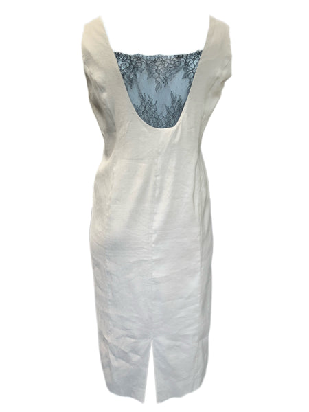 Marina Rinaldi Women's Beige Dovizia Zipper Closure Shift Dress Size 22W/31 NWT