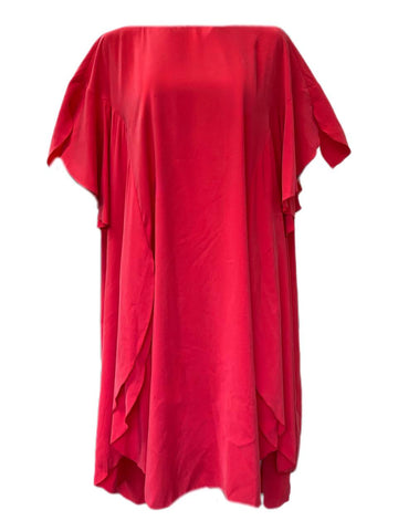 Marina Rinaldi Women's Red Downtown Viscose Blended Dress NWT