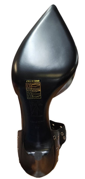 Tamara Mellon Black Drive 105 Nappa Leather Micro Eye Bootie $895 US 8 EU 38 NWB