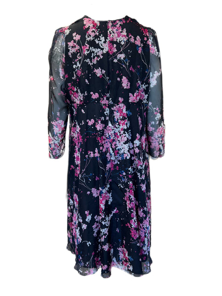 Marina Rinaldi Women's Nero Driver Floral Printed A Line Dress Size 20W/29 NWT