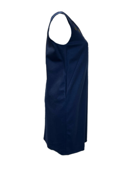 Marina Rinaldi Women's Navy Drop Sleeveless Embellished Dress Size 12W/21