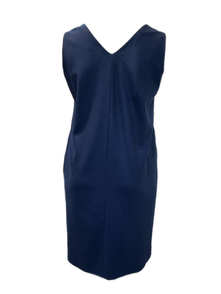 Marina Rinaldi Women's Navy Drop Sleeveless Embellished Dress Size 12W/21