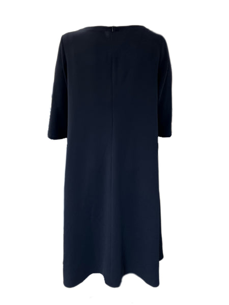 Marina Rinaldi Women's Navy Drop Shift Dress Size 16W/25 NWT