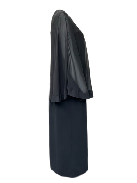 Marina Rinaldi Women's Black Dublino Zipper Closure Shift Dress NWT