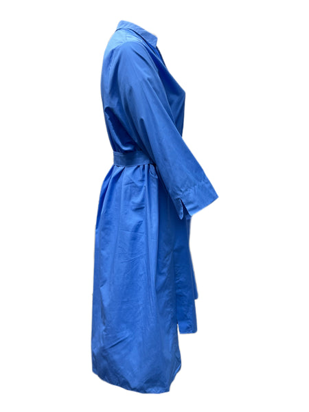 Marina Rinaldi Women's Blue Duca Cotton Shirt Dress Size 22W/31 NWT