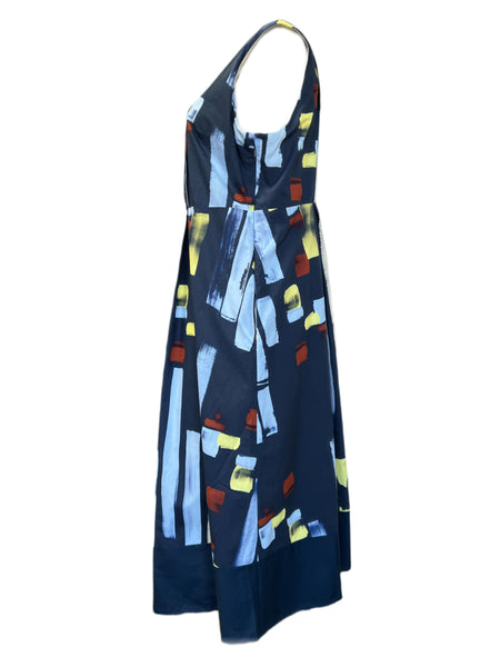 Marina Rinaldi Women's Multicolor Duchessa Cotton Maxi Dress NWT
