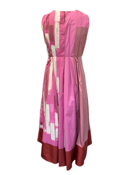 Marina Rinaldi Women's Primrose Duchessa Sleeveless Cotton Dress NWT