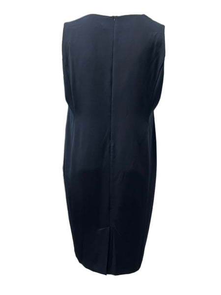 Marina Rinaldi Women's Nero Duna Sleeveless Sheath Dress NWT